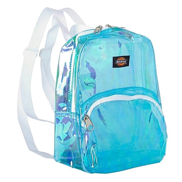 BNWT Dickies Clear Iridescent Blue Mini Backpack main image 4